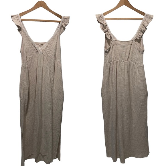 Magaschoni Dresses Magaschoni Organic Cotton Gauze Tiered Maxi